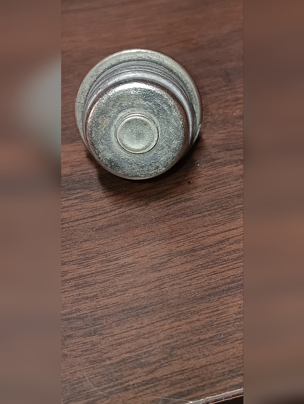 World War 1 Era Vintage-Style Round Metal Flask in Silver - Picture 9 of 16